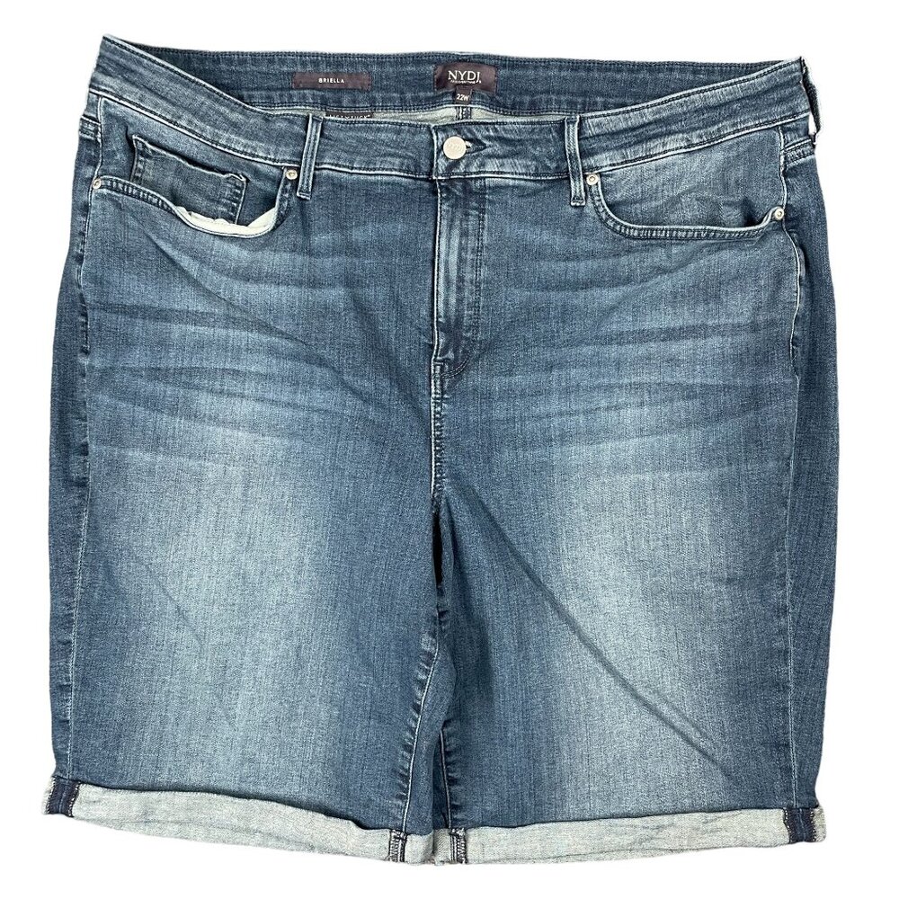 NYDJ Briella Jean Shorts Womens Size 22W Jorts Everyday Casual Minimal Stretch